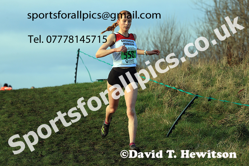 Womens under-17s and under-20s 2024 NECAA Cross Country Champs., Temple Park, South Shields. Photo: David T. Hewitson/Sports for All Pics